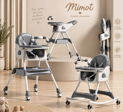 Chaise Haute Evolutive - Grise